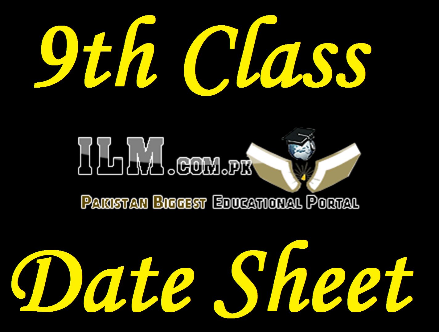 9th Class Date Sheet 2022