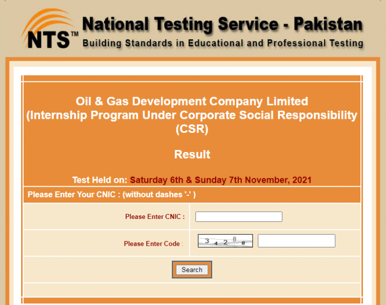 OGDCL Internship Merit List 2025 Selected Candidates