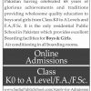 Sadiq Public School Bahawalpur Admission 2022 Form