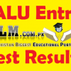 SALU Entry Test Result 2022 Shah Abdul Latif University