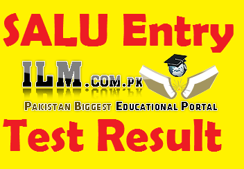 SALU Entry Test Result 2022 Shah Abdul Latif University
