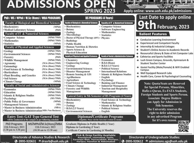 Haripur University Admission