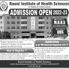 Rawal Institute of Health Sciences Islamabad MBBS, BDS Admission 2022
