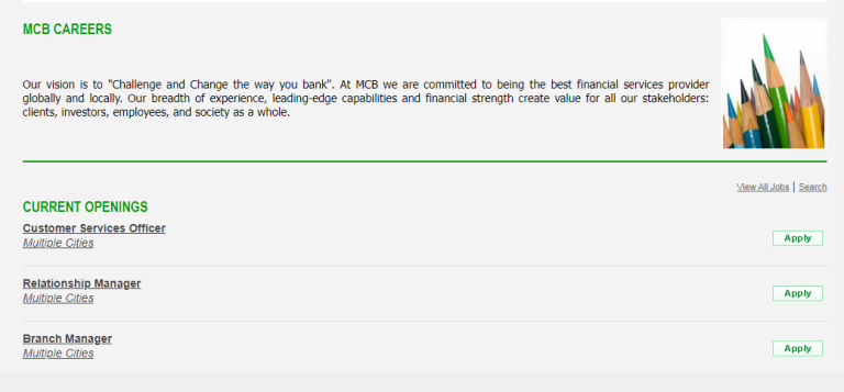 MCB Bank Jobs 2025 Muslim Commercial Bank