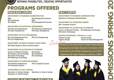 Iqra National University Peshawar Admission 2023