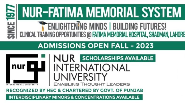 NUR International University Lahore Admission 2025