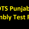 OTS Punjab Assembly Test Result