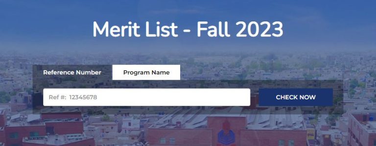 UCP Merit List 2025 1st, 2nd, 3rd