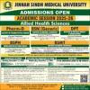 Jinnah Sindh Medical University Karachi Pharm D Admission 2026