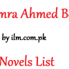 Nimra Ahmed Best Novels List