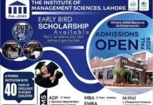 Pak Aims Institute of Management Sciences Admission 2026