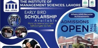 Pak Aims Institute of Management Sciences Admission 2026