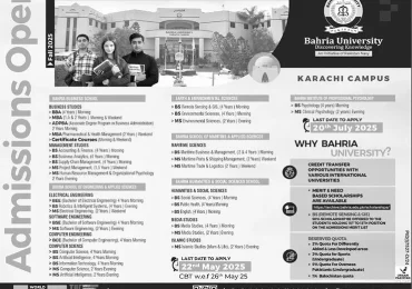 Bahria University Karachi Admission 2025 Form Online