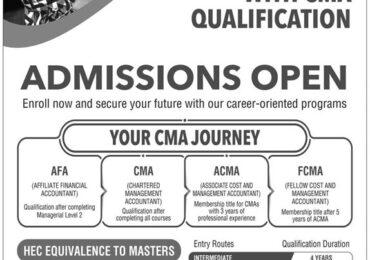 ICMA Pakistan Admission 2024