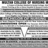 Medical College of Nursing Multan Admission 2025