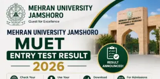 Mehran University Jamshoro MUET Entry Test Result