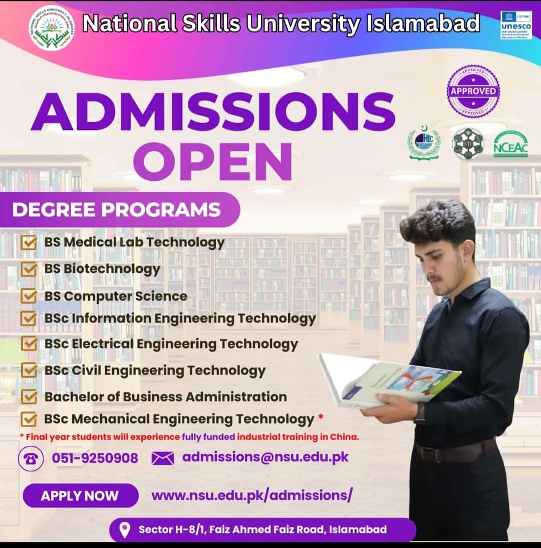 National Skill University Admission 2025
