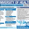 Dow University Of Health Sciences Postgraduate Courses Admission 2024