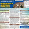 UET Lahore Undergraduate Spring Admissions 2026