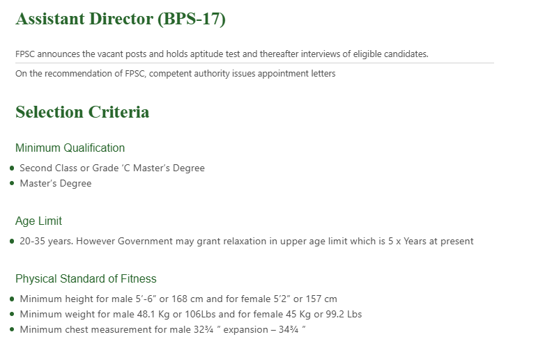 ASF Assistant Director Jobs