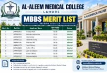 Al-Aleem Medical College MBBS Merit List