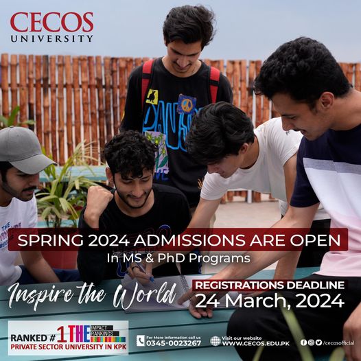 CECOS University Peshawar Admission