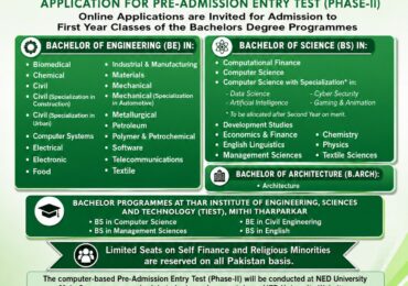 NED University Karachi Admission 2026