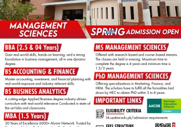 SZABIST Admission 2026 Fee Structure