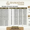 Islamabad Ramadan Calendar 2026 Sehri And Iftar Time