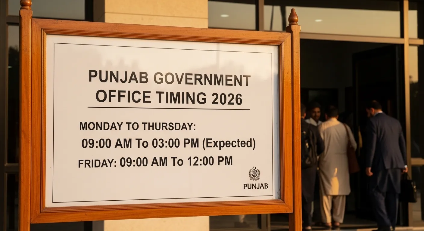 Punjab Government Ramadan Office Timing