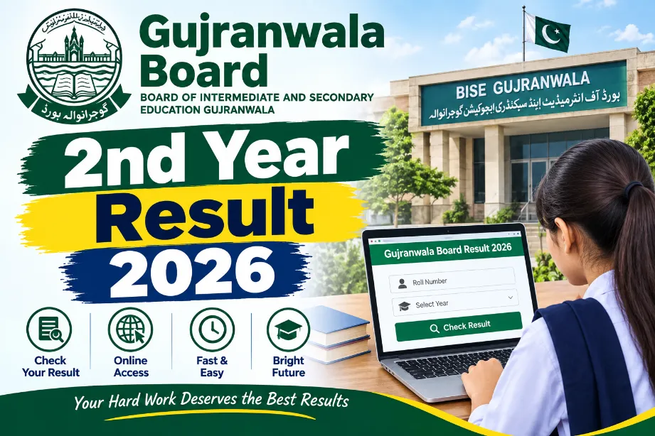 Gujranwala Board 2nd Year Result 2026
