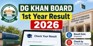 DG Khan Board 1st Year Result 2026