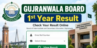 Gujranwala Board 1st Year Result