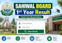 Sahiwal Board 1st Year Result