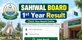 Sahiwal Board 1st Year Result