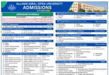 AIOU Admission 2026: Autumn Last Date, Programs & Spring 2027 AIOU Admission 2026