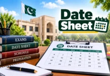 Multan Board Inter Supply Date Sheet 2026: 1st & 2nd Year Date Sheet