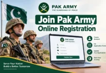 Join Pak Army Online Registration