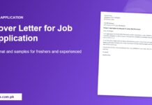 Cover letter for job application format and samples